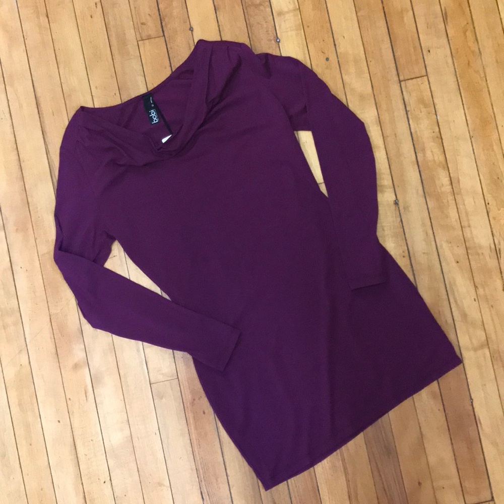 Long Sleeved Cowl Necked Dress.